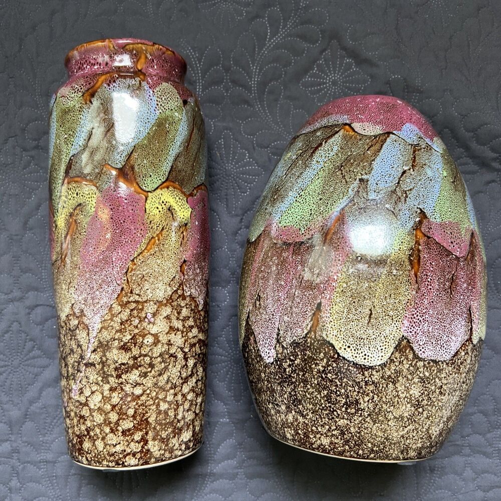 Midwestern Home Products Inc 2pc Abstract Decorative Vase Set Home Decor Gifting